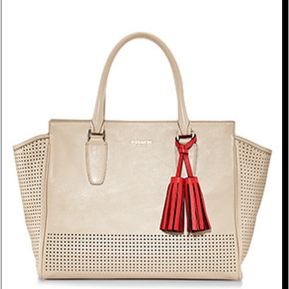 Coach Handbags - COACH Legacy Candace  perforated leather Carryall NWOT